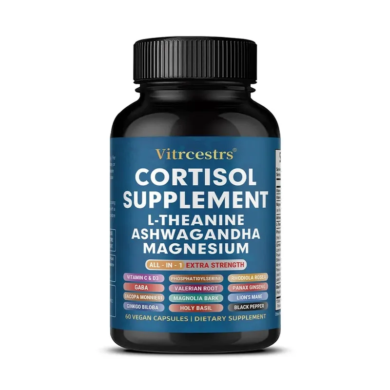 Cortisol Complex Capsules with Ashwagandha L-Theanine & Magnesium Stabilize Mood Supports Relaxation Calm & Daily Wellness — image 10