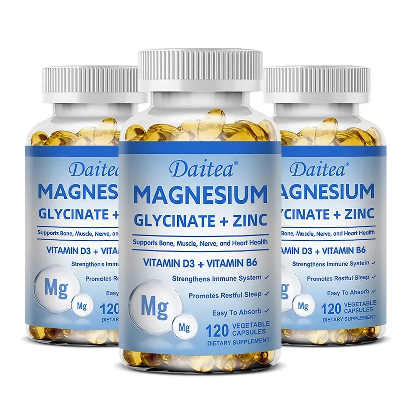 Magnesium Glycinate + Zinc - Improves Sleep Quality Promotes Cardiovascular Bone and Heart Health Promote Intestinal Digestion — image 8