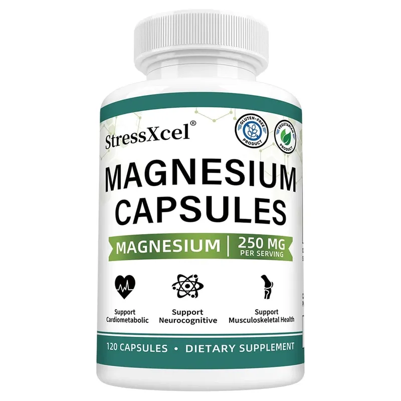 Magnesium Glycinate 250mg with Zinc Vitamin D3 & B6 for Sleep Relaxation Immune Health Absorption 120 Capsules — image 9