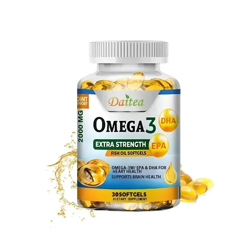 Omega 3 Fish Oil 2000mg Softgels with EPA & DHA Supports Heart Brain Joint & Eye Health Boosts Nerve Function & Immunity — image 8