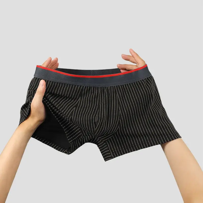 3PC Herrenunterwäsche Baumwolle Boxer Jugend Plus Größe kurze Shorts Jungen Boxershorts Kopf Sommer dünne Unterhosen — image 5