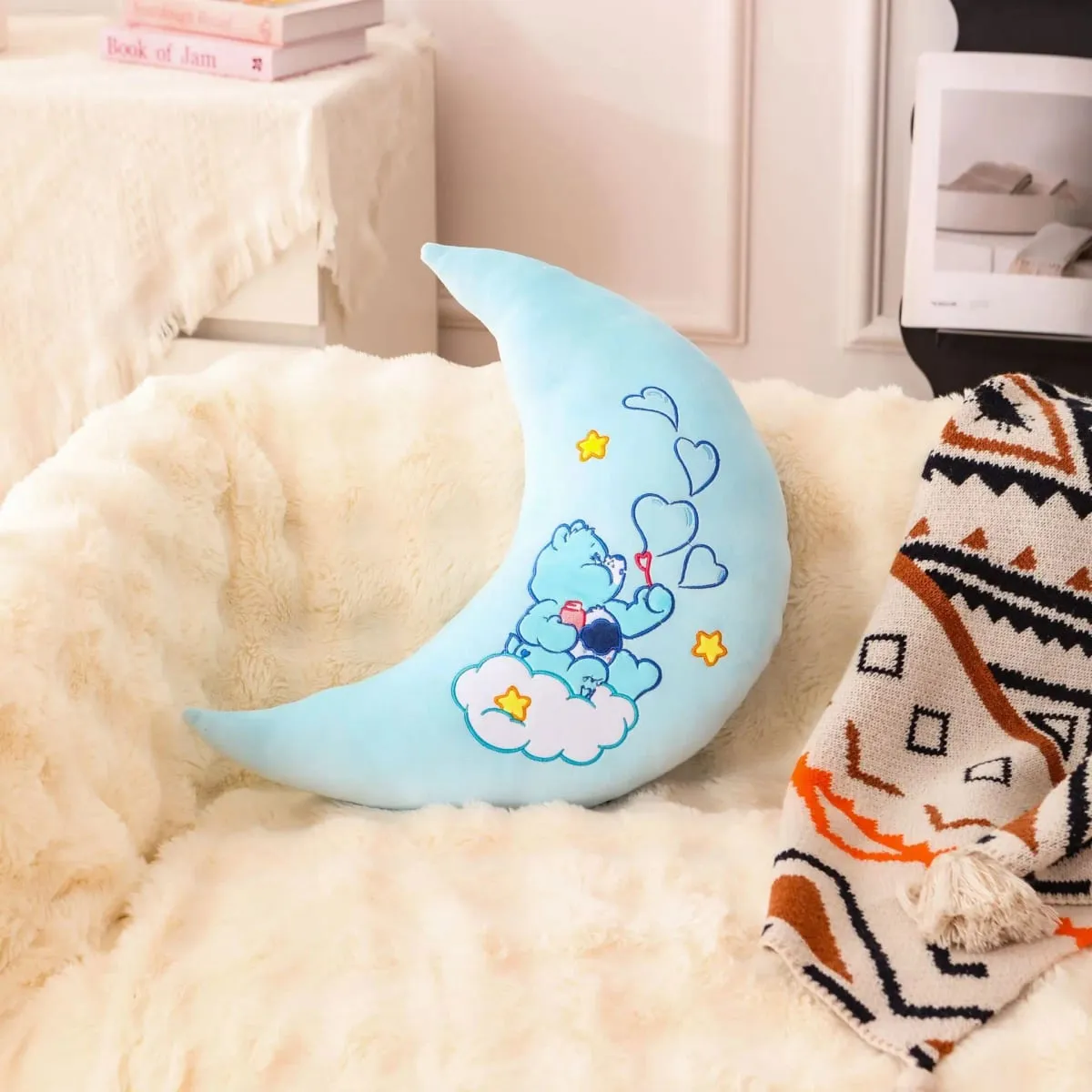 Care Bears Rainbow Bear Plush Pillow Star Moon Sun Heart Home Decor Stuffed Toys Dolls Cartoon Plush Decoration Pillow — image 6