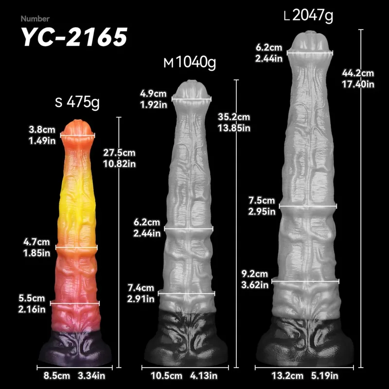 3 size S M L Colorful Large Long Silicone Fantasy Horse Dildo With Suction Cup Anal Dildo Penis Sex Toys for Women Men