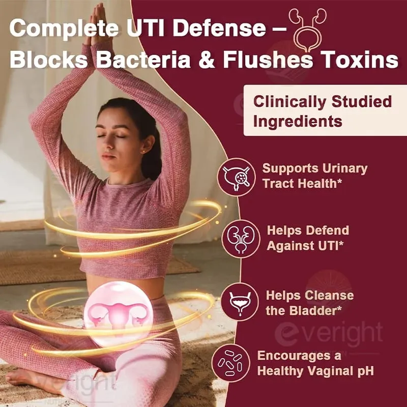 Cranberry Capsules for Women – UTI Defense Blend with Vitamin C & E – Supports Urinary Tract Bladder Kidney & Vaginal pH Healt — image 4