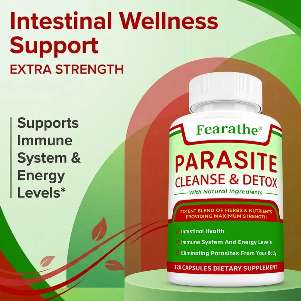 Parasite Cleanse & Detox Capsules - Promote Intestinal Cleansing and Detoxification Relieve Constipation Supplements — image 4