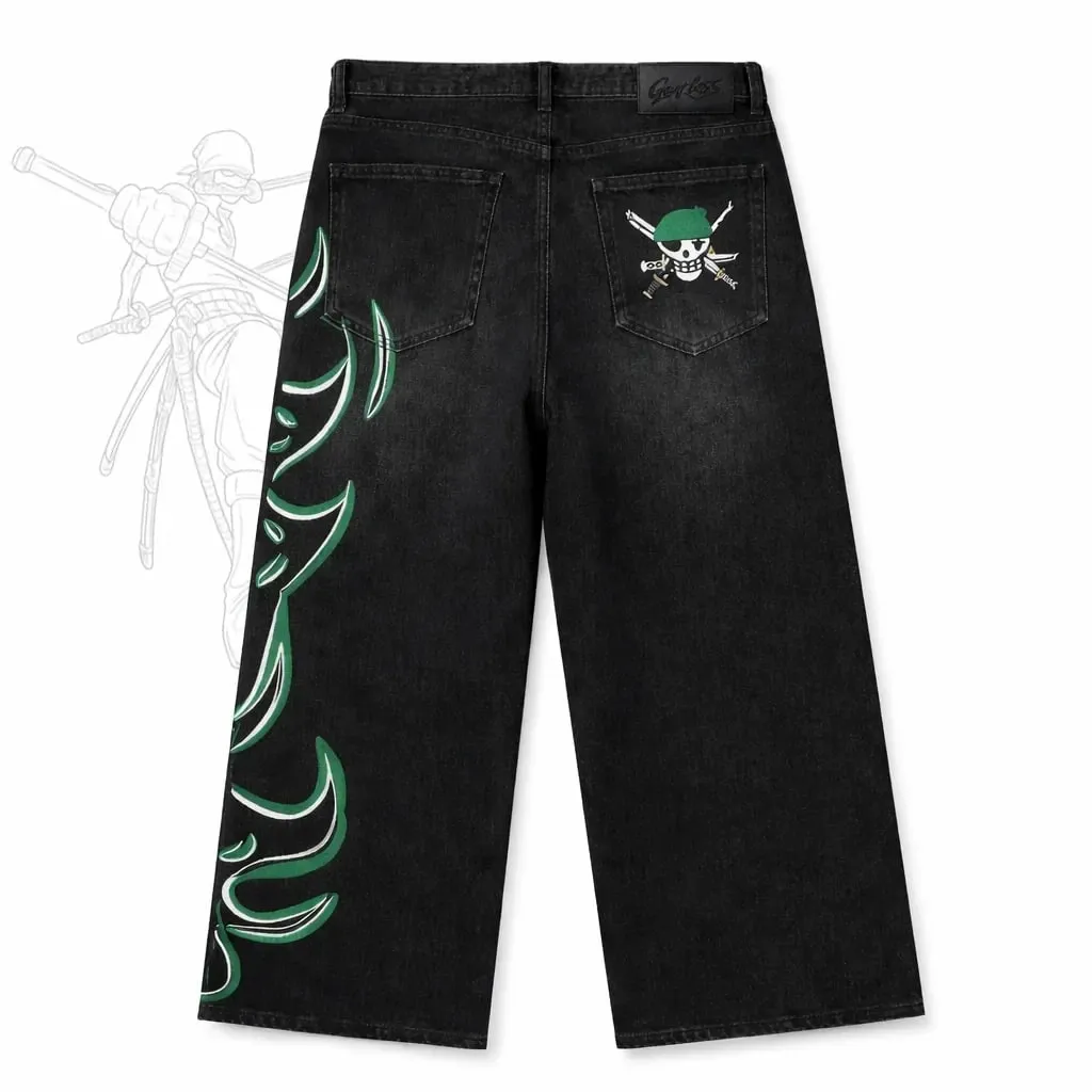 High Street Y2k Baggy Zoro Knife Jeans Vintage Wide Leg Denim Pants Popular Jeans Streetwear Harajuku Trouser Men Clothing — image 5