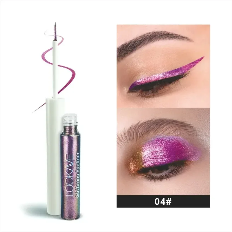 Shiny Chameleon Liquid Eyeliner Metallic Glitter Eyeshadow Multicolor Eye Liner Pearlescent Polarized Aurora Eye Pigment Makeup