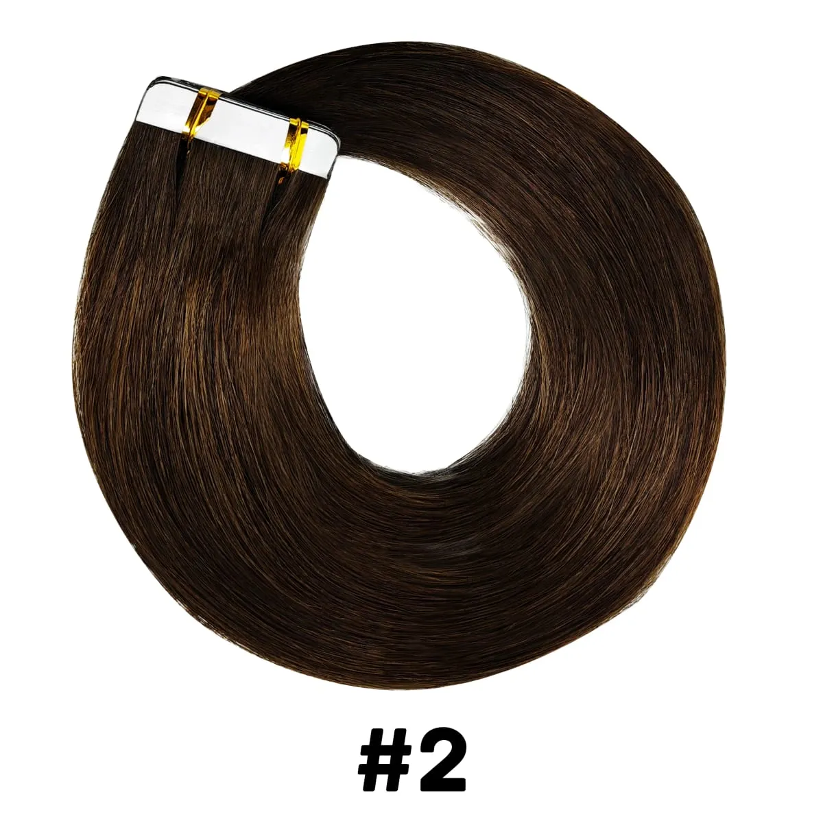 Tape in Hair Extensions Straight Tape in Hair Remy Tape in Hair Extensions Human Hair Color 1 Jet Black 18 inch 20pcs 50g — image 9