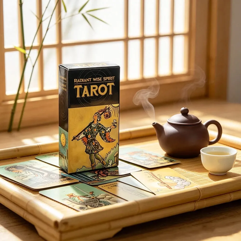 Radiant Wise Spirit Tarot Cards 78Pcs Tarot Deck English Visions Fortune Divination Board Game Spiritual Practices Cards Game — image 2