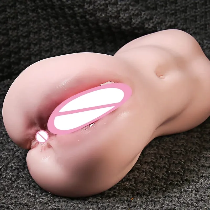 Pocket Pussy Lifelike Women Vagina Anal 2 Holes Adult 18+ Adult Masturbation Sex Toys High Quality Male Portable Sex Products — image 4