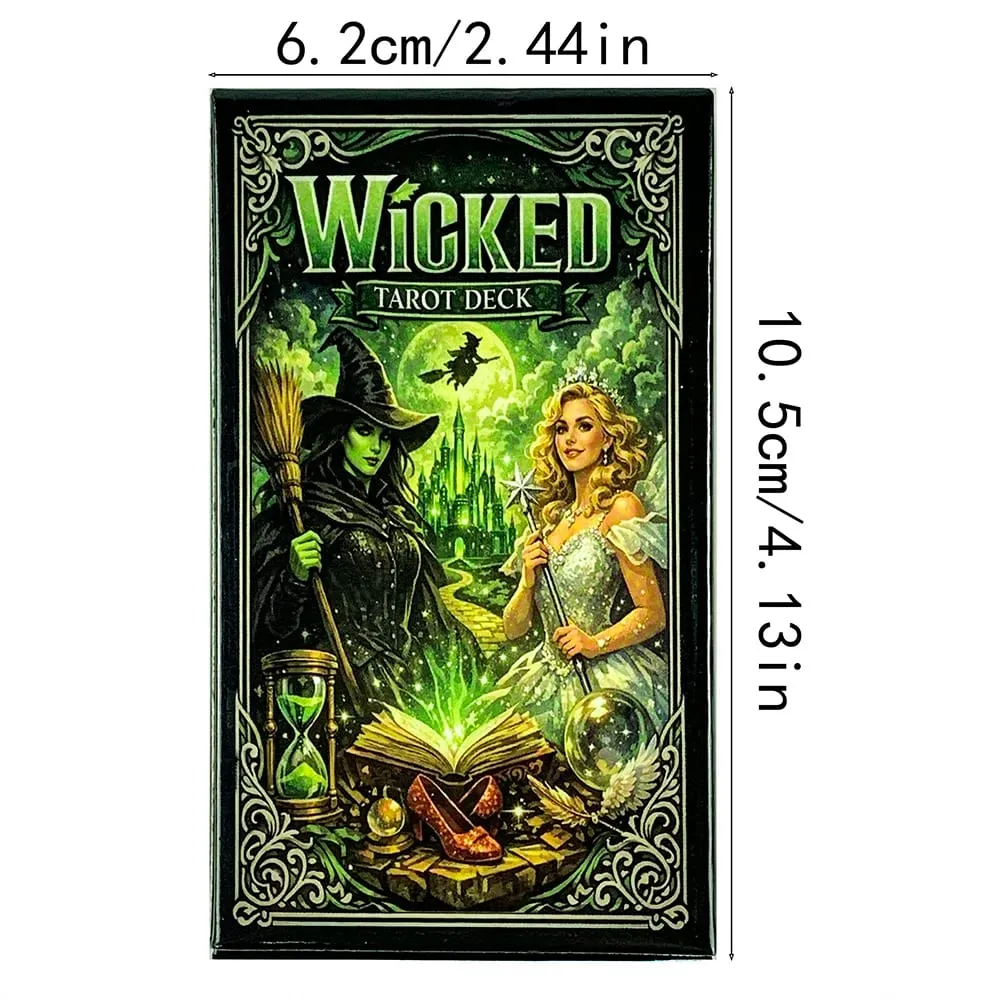Nový balíček Wicked Tarot Deck 78 karet Tradice Tarotové karty Anglická verze Hry s věšteckými deskami Halloween a vánoční hry