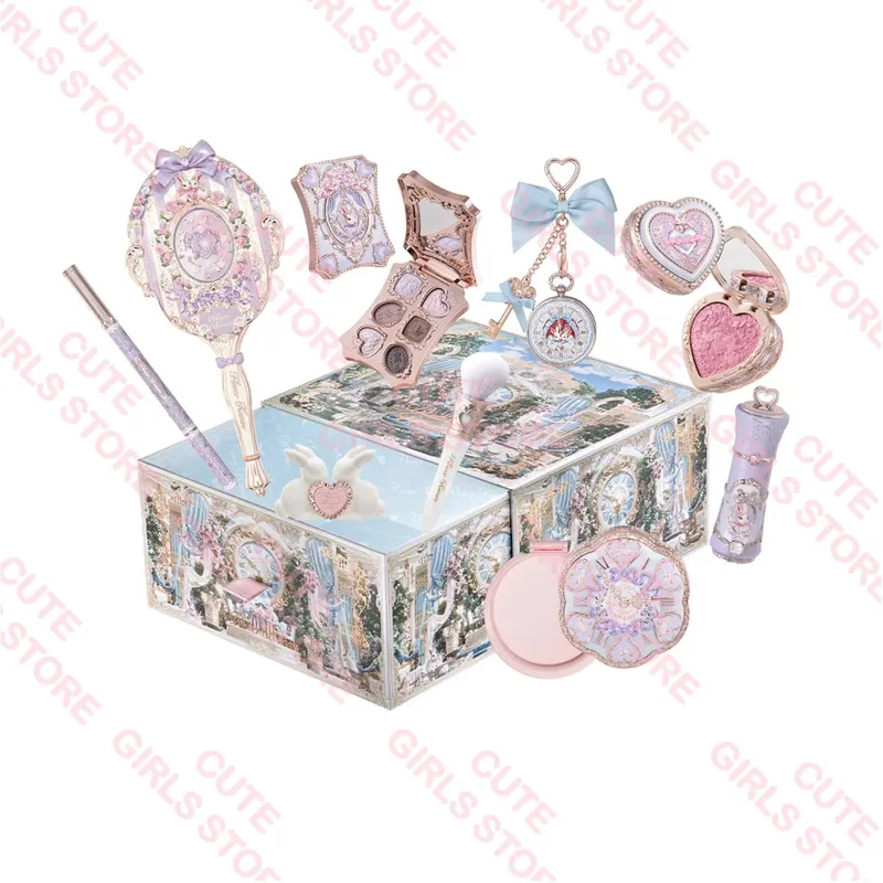 Мини-подарочный набор Flower Knows Knight Unicorn Collection с губной помадой, румянами, тенями для век, пудрой, подводкой для губ, зеркалом и инструментами