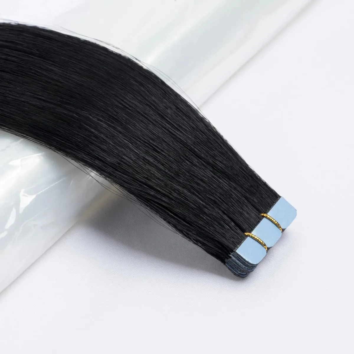 Human Hair Mini Tape In Extensions Skin Weft Machine Remy Natural Tape In 10pcs For Side Tape On Hair 12-24 Inch