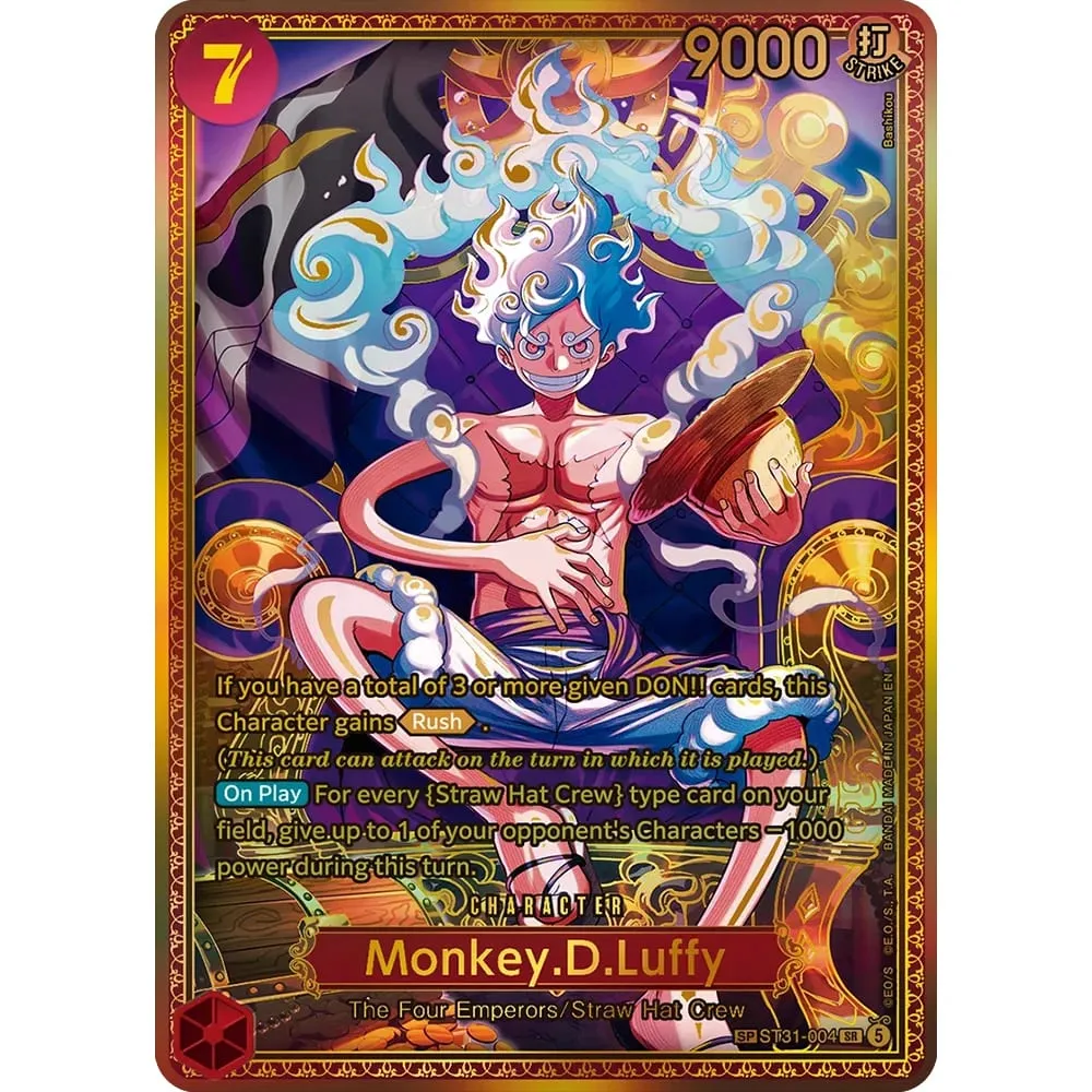 Collection Cards Monkey D. Luffy EB04-061 OPCG EN Shining Creativity Rare Holographic Embossed Textured Foil Card