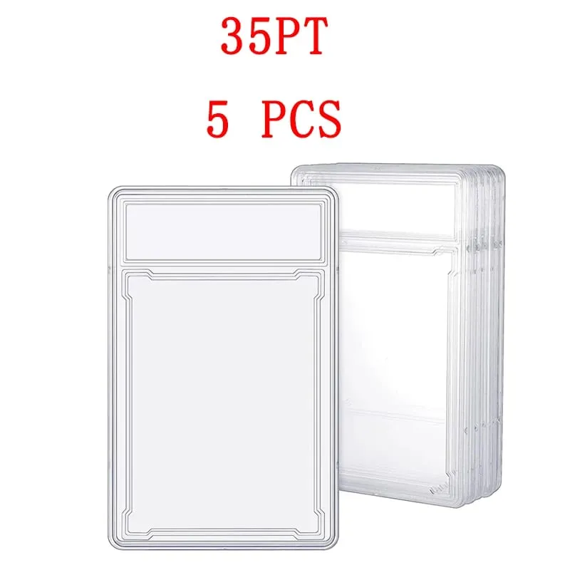 35/55/75/100PT Trading Cards Slab Label Grade Baseball Star Card Sleeves Protector Acrylic Hard Plastic Game Grade PTCG Gift Toy — image 8