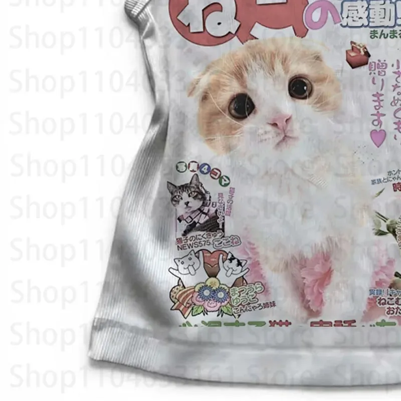 Kawaii Top Women Aesthetic Emo Crop Tops Y2k Gothic Clothes Women Women's Cropped Shoujo Girl Aesthetic Tanks & Camis Summer — image 4