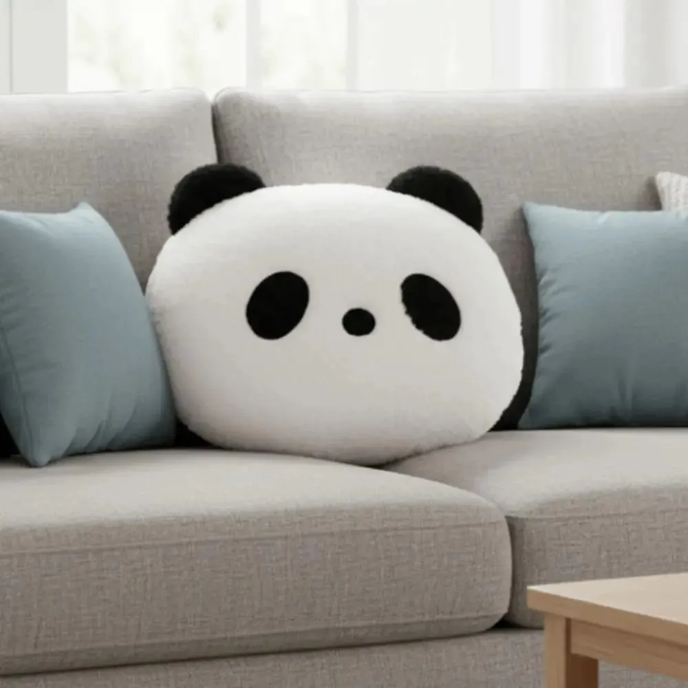 Stuffed Animal Plush Panda Cushion Bedroom Sofa Home Decoration Stuffed Panda Pillow 30cm Kawaii Panda Throw Pillows