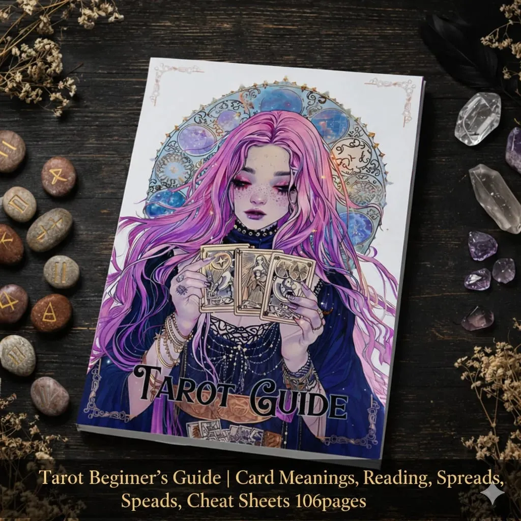 77 Pages Witchcraft Grimoire Pages Book of Shadows Kit with Moon Phases Herbal Lore Spells Gothic Dark Academia Witch Journal — image 11