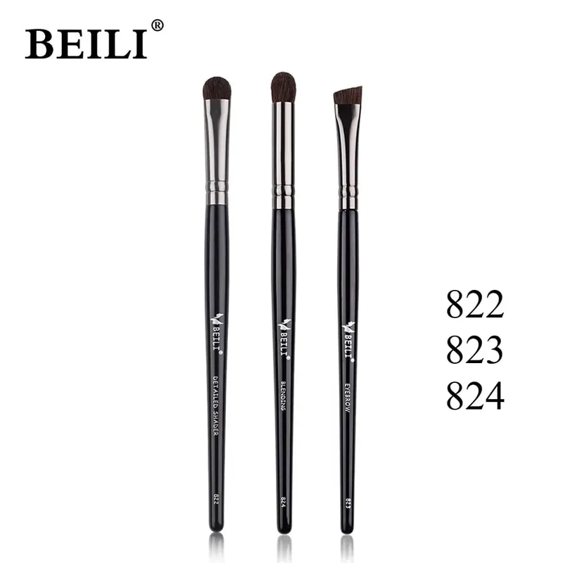 3pcs Makeup Brush Set Blade eyeliner brush fine oblique head eyebrow brush outline eyeliner ultra-thin eye shadow brush makeup b — image 13