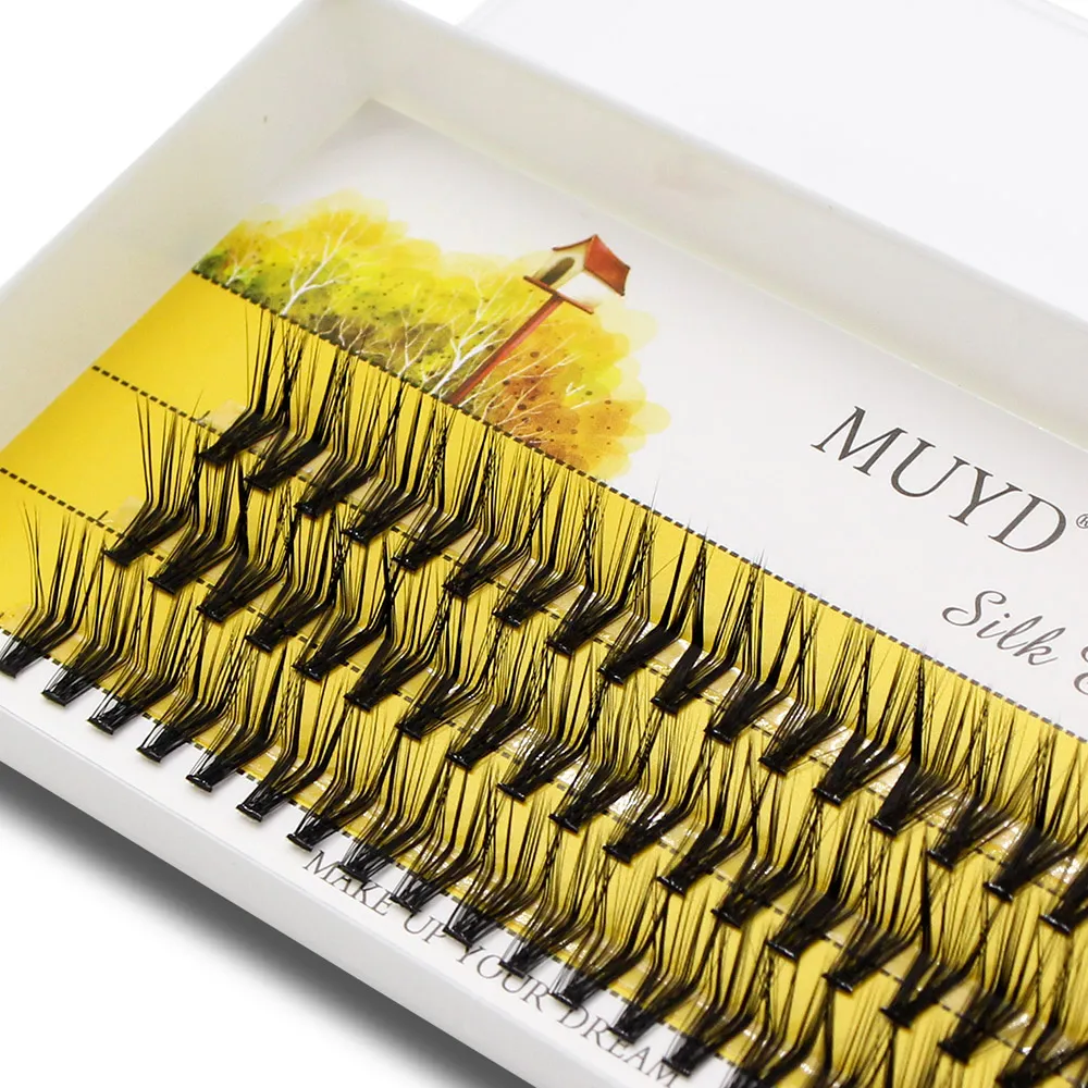 Prefessional M Curl Foxy Eyes Lashes Cluster Soft Silk Individual Eyelashes Extension Makeup False Eyelash L Curl Fox Eye — image 6
