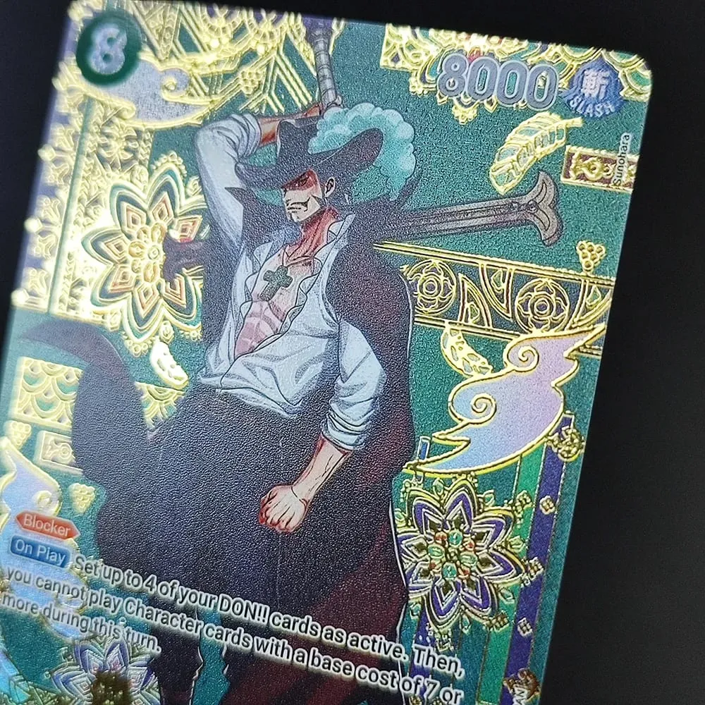 Diy One Piece Op14 Sp Card The Azure Sea Seven Hancock Perona Mihawk Sengoku Kid Killer Sugar English Collection Tcg Anime Card