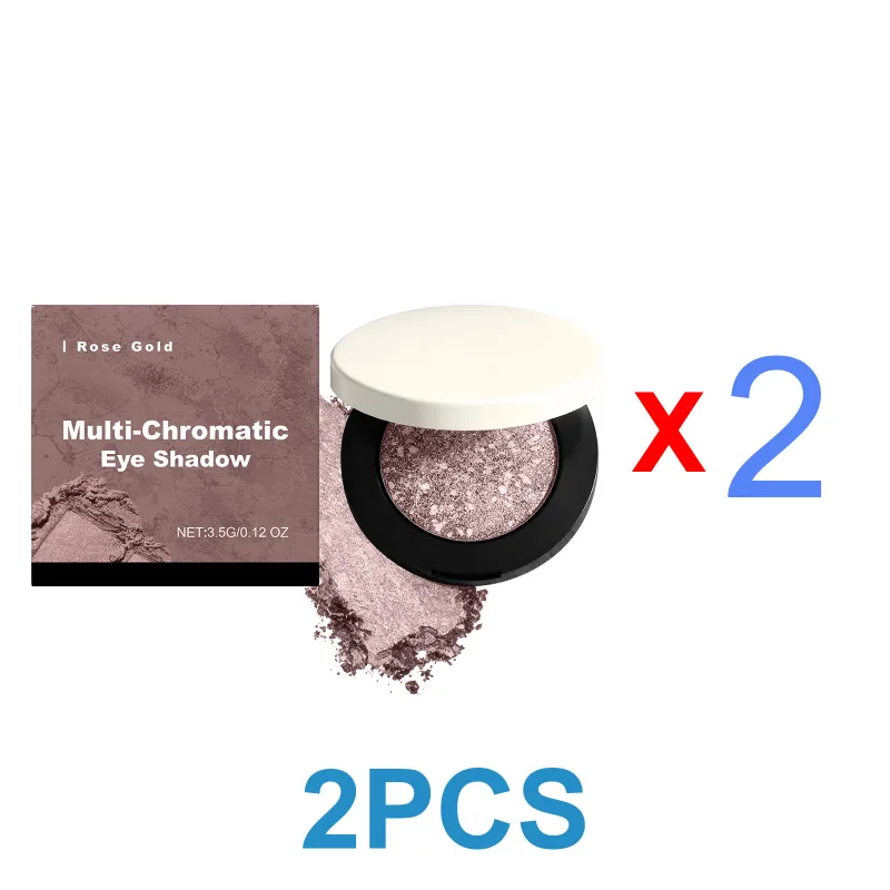 Rose Gold Shimmer Shine Eye Shadow Daily Natural Glow Colorful Lustrous Eyeshadow Portable Compact Palettes For Travel Office Dating Party Eye Makeup Cosmetic — image 9