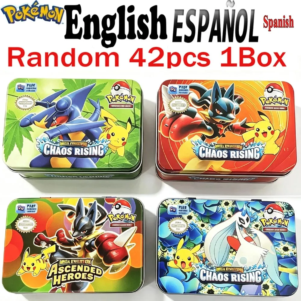 42pcs Pokémon Cards Battle Toys Lost Origin Pokémon Box with Anime Bank Pokémon Game Cards MEGA EVOLUTION for Childre — image 5
