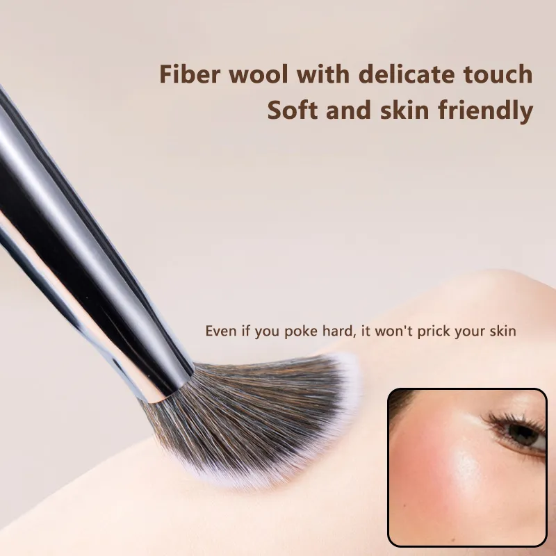 Slope Blush Brush Soft Synthetic Blush Sculptant Makeup Brushes Small Precise For Powder High Gloss Women Beauty Cosmetic Tools.