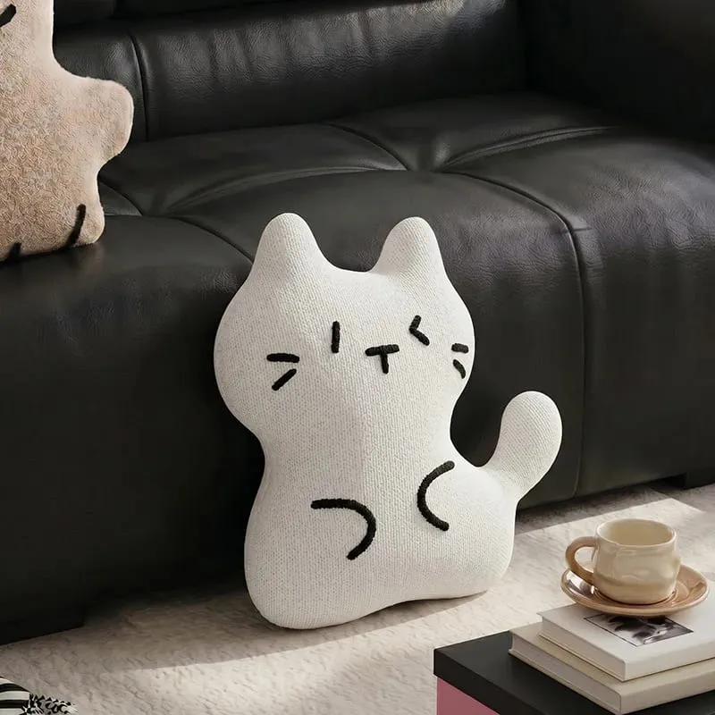 Cute Cartoon Stuffed Animal Cushion Cover Nordic Ins Style Plush Pillow Soft Sofa Living Room Decorative Pillow Case Home Decor