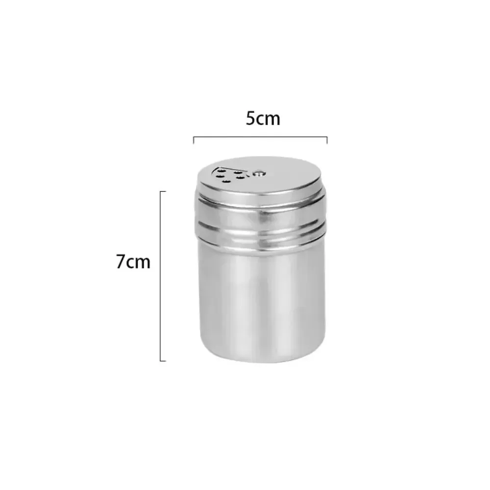 Multi-purpose Stainless Steel Seasoning Jar Salt Sugar Bottle Rotating Cover Spice Pepper Shaker Spice Jar Kitchen Gadgets — image 11