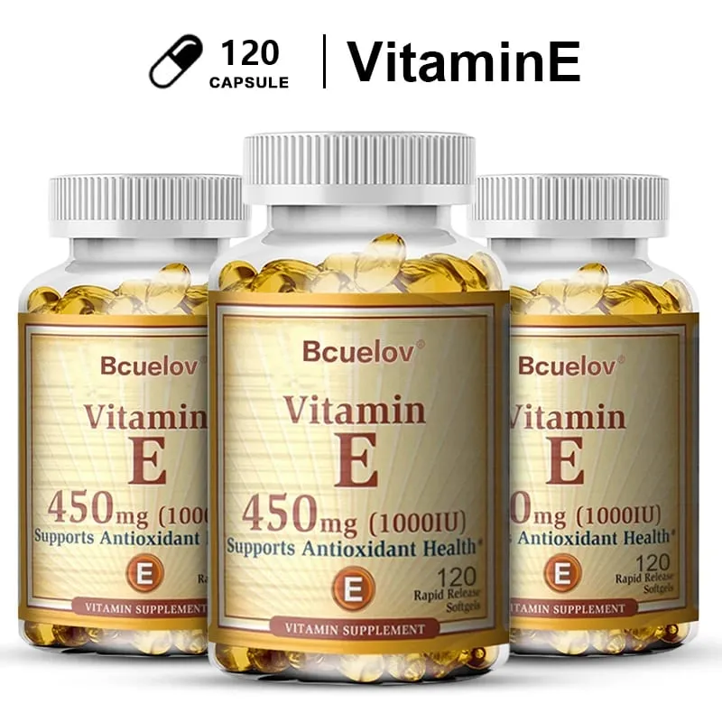 Vitamin E Supplement Capsules- 1000 IU - Promote Skin Immunity and Heart Health Help Blood Circulation Gluten-free — image 11
