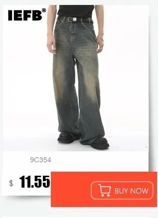 Edgy Men's Splatter Paint Jeans Black White Print Wide Leg Baggy Fit Distressed Streetwear Premium Denim Pants 9X2984 — image 7