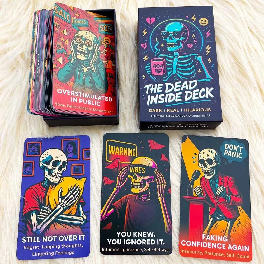 The Dead Inside Deck Tarot Cards 54 Cards 13x8cm Skeletal Divination Oracle Meet Death Below Decks Card Games — image 4