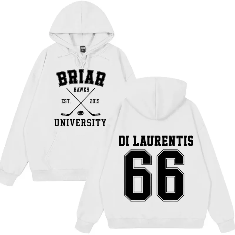 Di Laurentis 66 Off Campus TV Series Briar University Hoodie Men Women Clothing Fashion Winter Vintage Casual Loose Sweatshirt — image 5