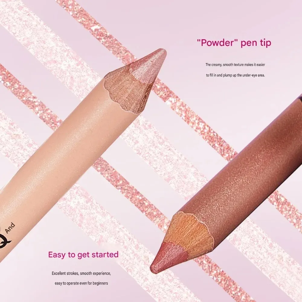 1/2/4pcs Shimmer Aegyo Sal Eye Liner Pencil Under‑Eye Highlighter Glitter Pink Eyeshadow Nude Champagne Eye Contour Makeup