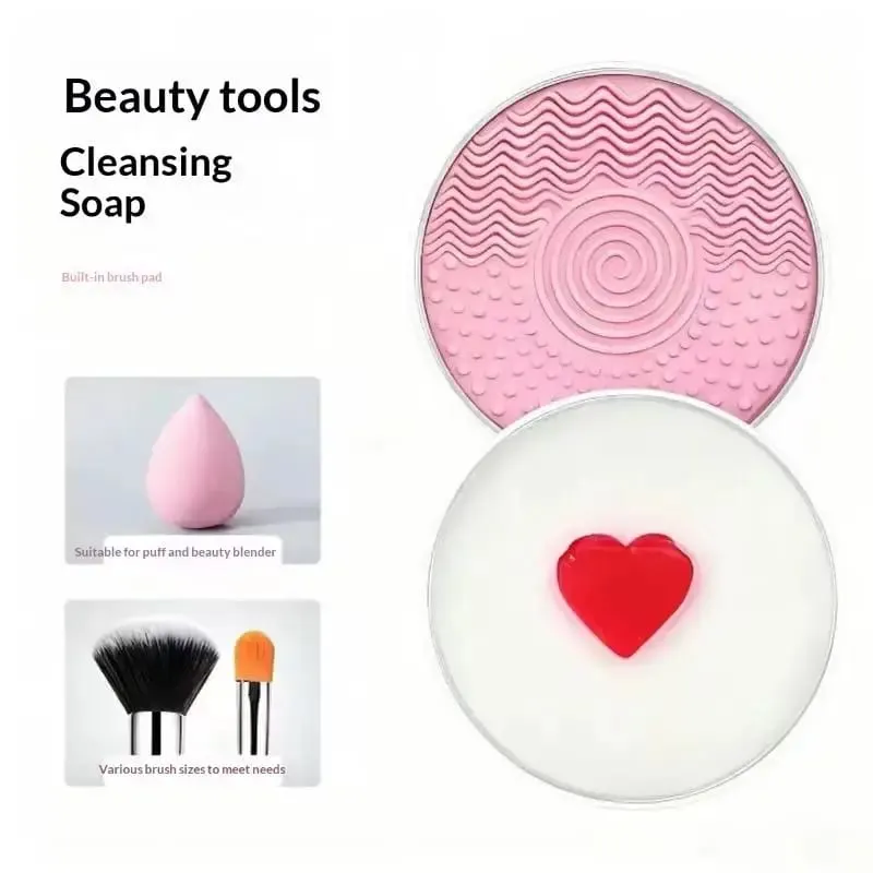 100g Portable Makeup Brush Cleaner Soap Multi-Functional Reusable Washing Soap Cosmetics Beauty Cleaner Tool for Brushes Sponges