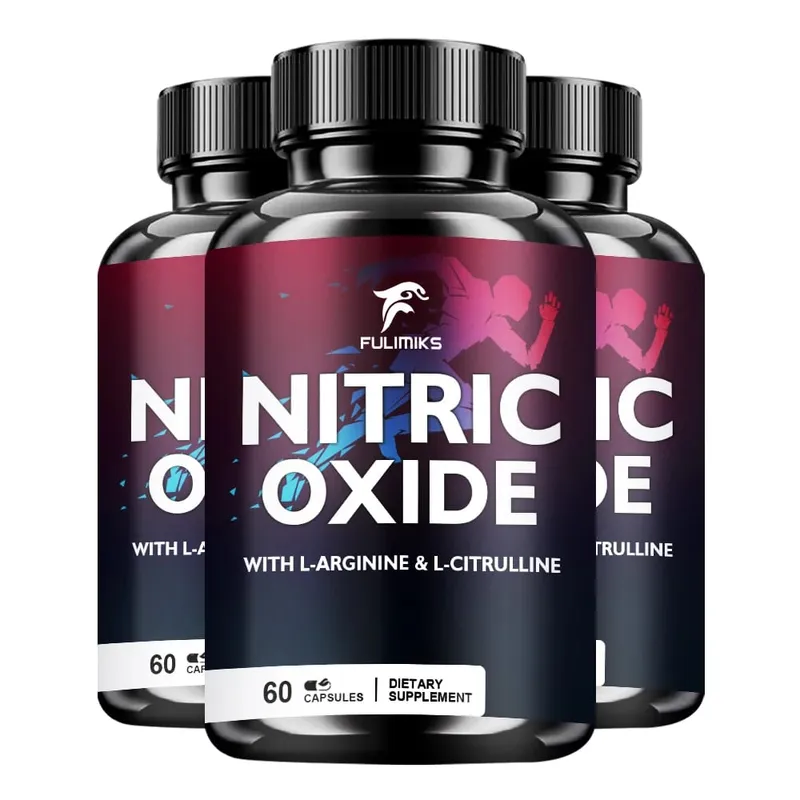 Nitric Oxide With L Arginine & L Citrulline Dietary Consumable Heart Health Men'S Vitality For Healthy Blood Flow