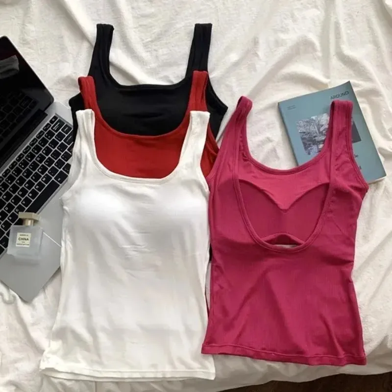 Red Bal Strap Vest Women's Tight Elastic ort Top with Chest Pad ort Wrap Chest irt Autumn Outdoor Wear Sports Top — image 2