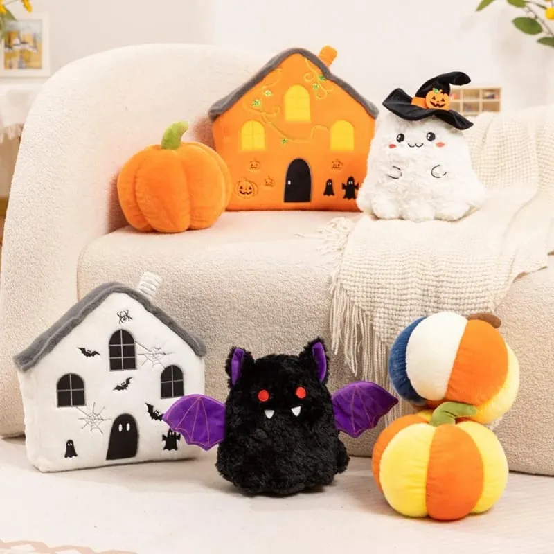 New Creative Halloween Ghost Plushie Soft Toy Pumpkin House Plush Pillow Funny Spooky Decor Cushion for Party Home — image 6