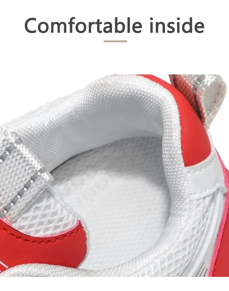 Men's Fashionable Low-Top Color-Blocked Breathable Mesh Running Sneakers