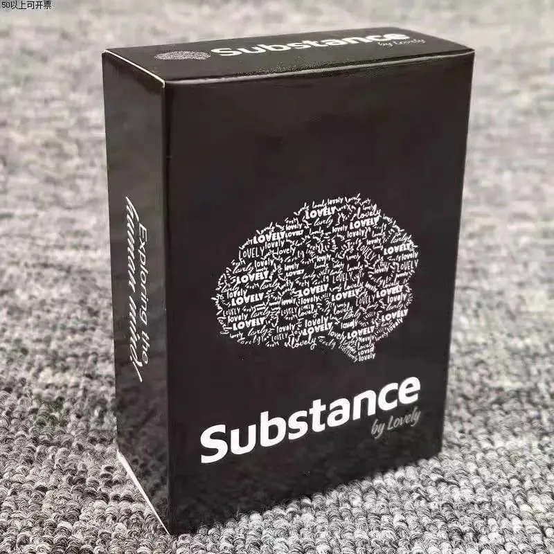 9X6.5cm Substance By Lovely English Edition Cute Deep Conversation Card Game Meaningful Dialogue with 90 Pcs Cards