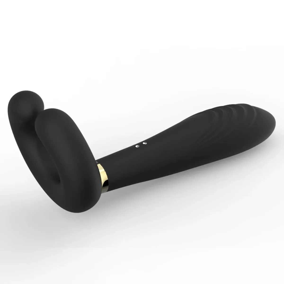 ilicone Prostate Massager Vibrator - Turquoise Rippled Anal Vibrator with Perineum Stimulator G-Spot Sex Toy for Men Women — image 5