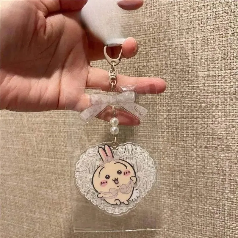 Jiikawa surrounding Harajuku limited acrylic keychain pendant Hachi Usaki cartoon backpack pendant — image 8