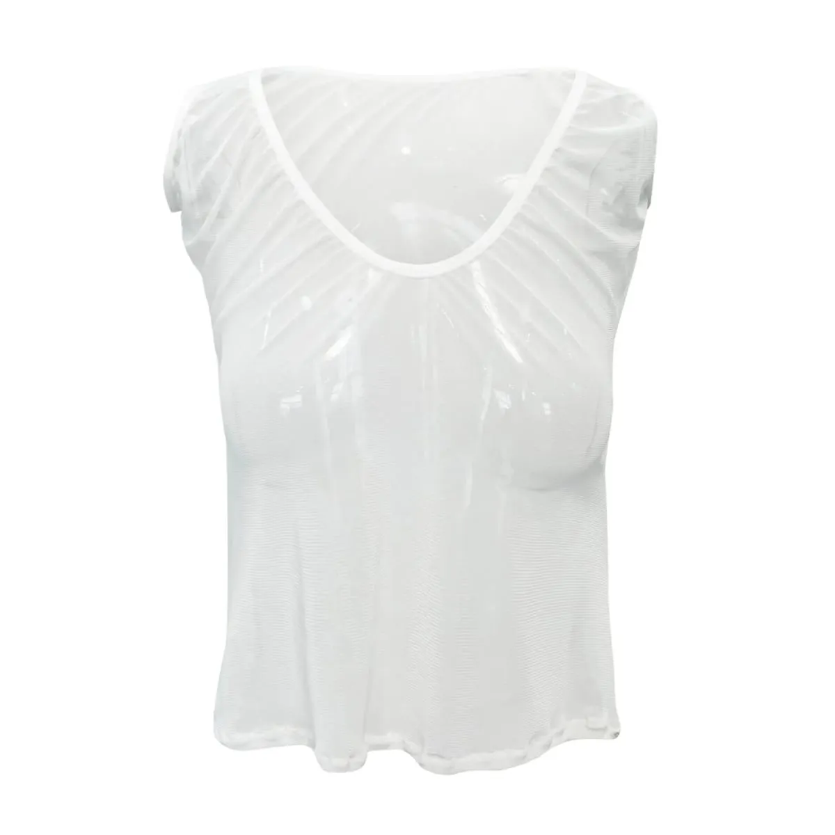 Sleeveless Casual Tops See Through Women'S Mesh Crop Sheer Shirt Short T Sexy Lingerie Sleepwear Underwear Arrival