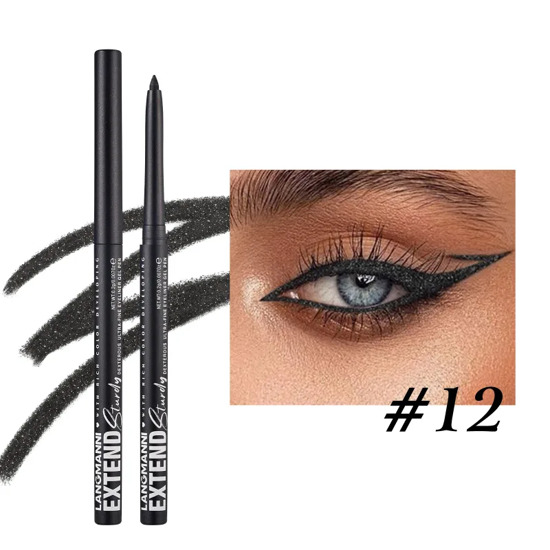 Waterproof and Sweat Resistant Eyeliner Pen Durable Easy to Color Fast Drying and Smooth Texture Creates Perfect Eye Makeup