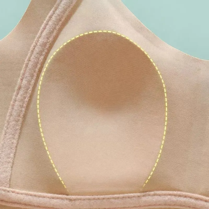 Seamless Wireless Minimizer Bra Soft Support Full Cup Thin Brassiere Comfortable Underwear for Large Bust Women Side Breast Coll — image 6