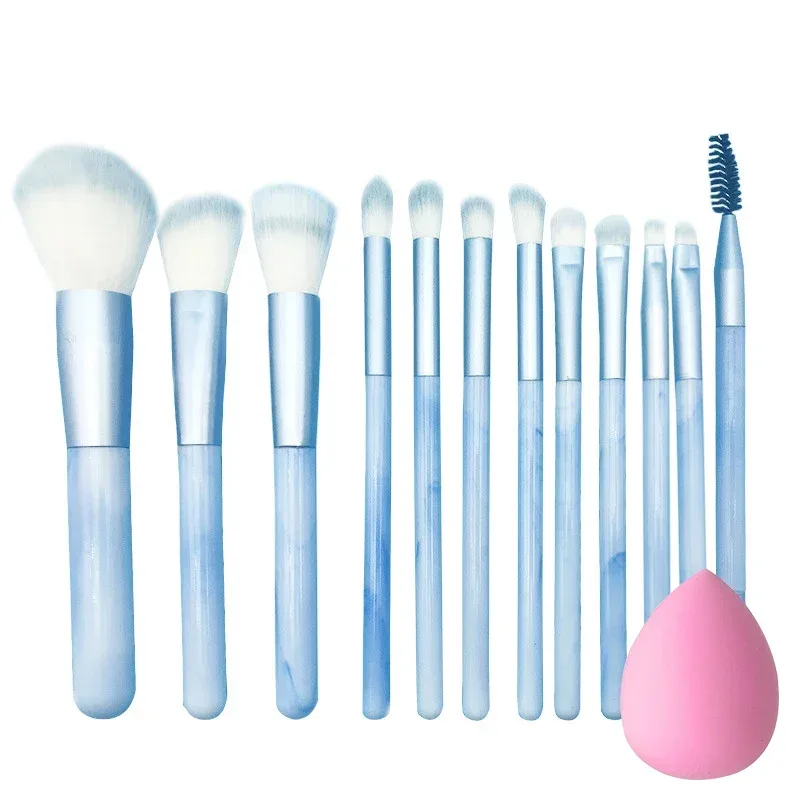 12pcs 전문 메이크업 브러쉬 세트 프리미엄 합성 파운데이션 컨실러 파우더 아이 섀도우 블러쉬 브러쉬 위생 미용 도구 — image 11
