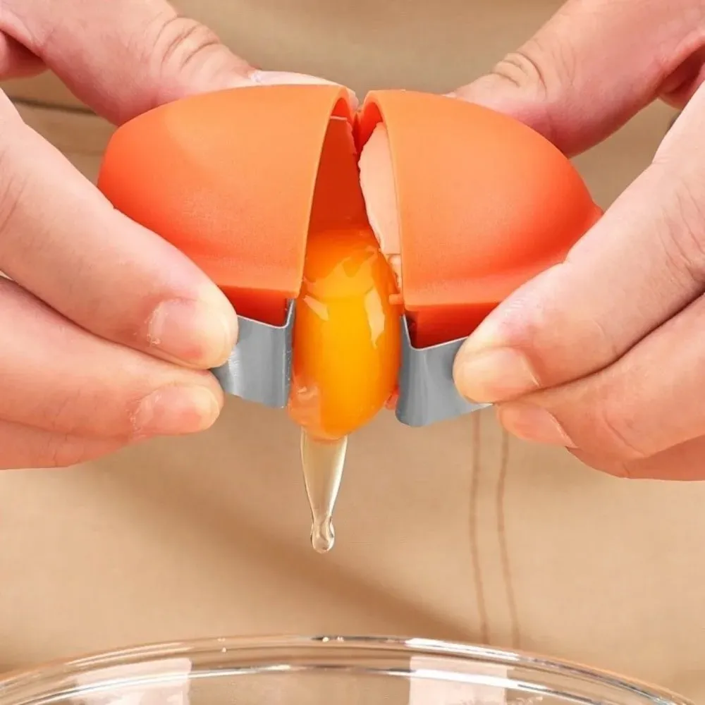 New Handheld Egg Shell Opener Stainless Steel PP Egg Peeler Creative Eggshell Opening for Raw Eggs — image 3