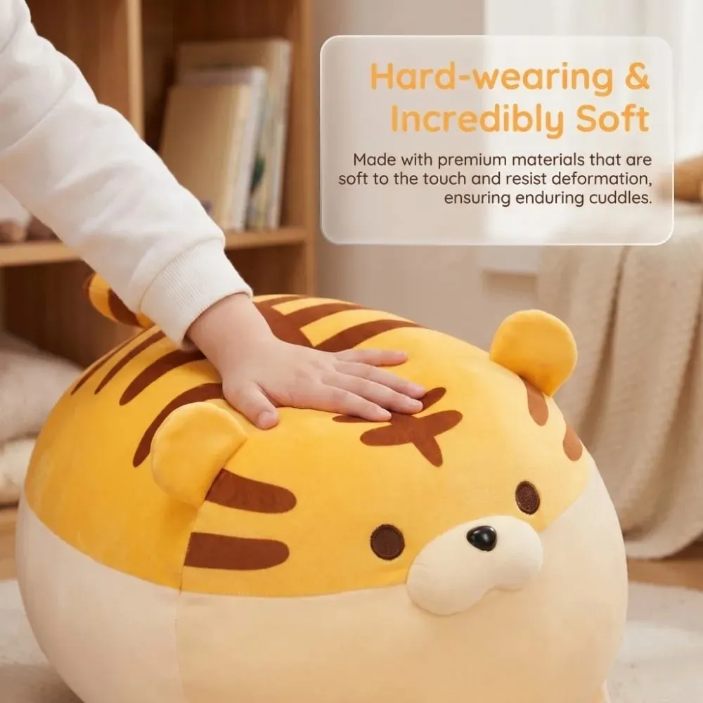 Creative Down Cotton Plush Pillow Cute Cartoon Stuffed Doll Soft Plush Tiger Plush Toy Daily Leisure — image 5