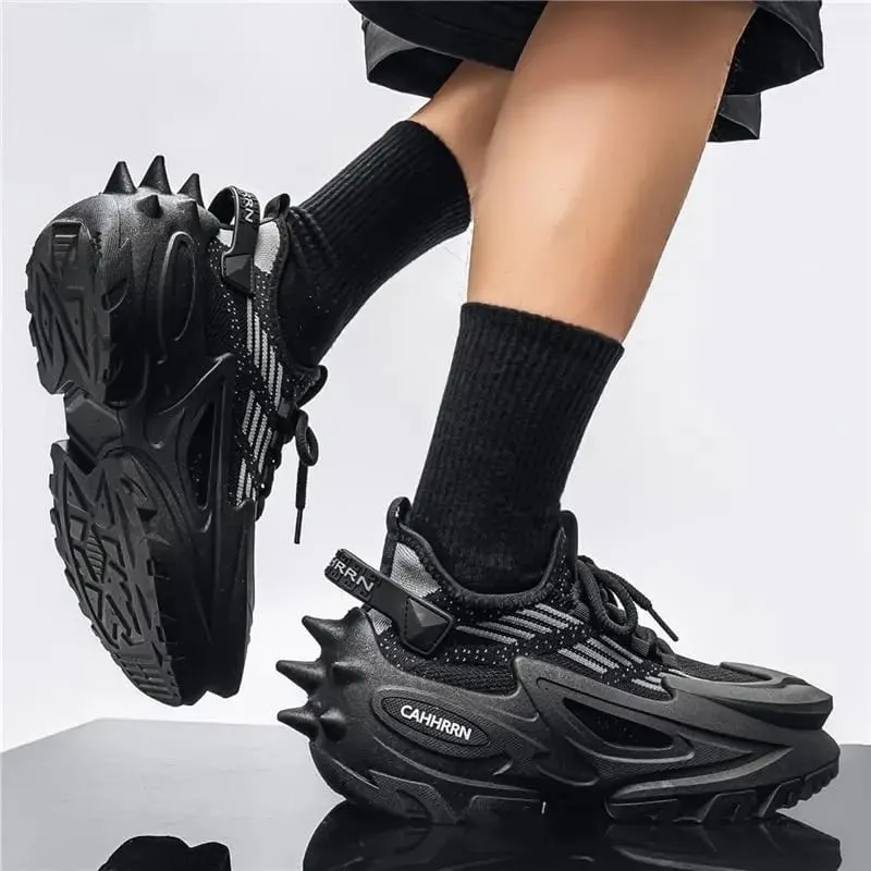 Original Brand Shoes for Man Luxury Knit Breathable Mecha Design Men Sneakers Increased Height Dad Shoes Fashion Socks Shoes — image 3
